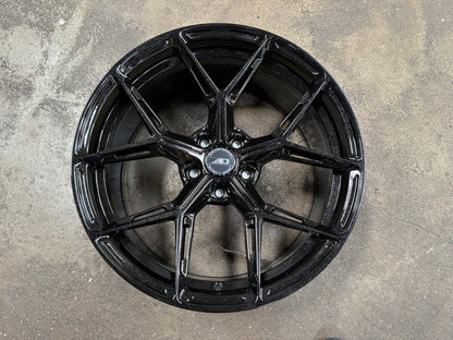 New 19X9 ET30 AD Wheel ADF6982 Rim (4 wheel) Gloss Black 5X112