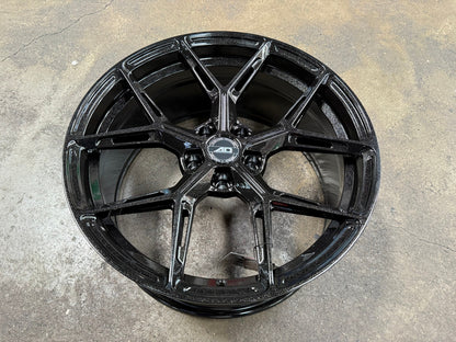 New 19X9 ET30 AD Wheel ADF6982 Rim (4 wheel) Gloss Black 5X114.3