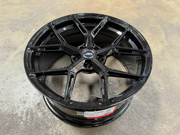 New 19X9 ET30 AD Wheel ADF6982 Rim (4 wheel) Gloss Black 5X114.3