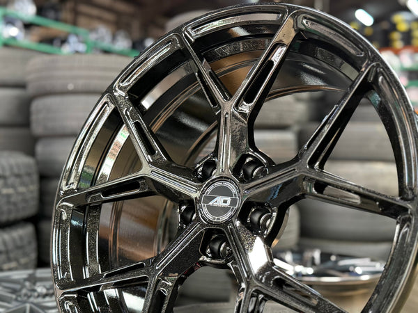 New 19X9 ET30 AD Wheel ADF6982 Rim (4 wheel) Gloss Black 5X112