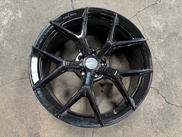 New 19X8.5 ET37 AD Wheel ADF7 Rim (4 wheel) Black Chrome 5X108