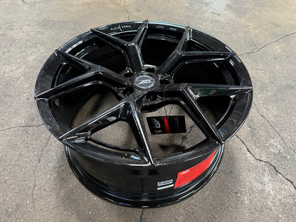 New 19X8.5 ET37 AD Wheel ADF7 Rim (4 wheel) Black Chrome 5X108