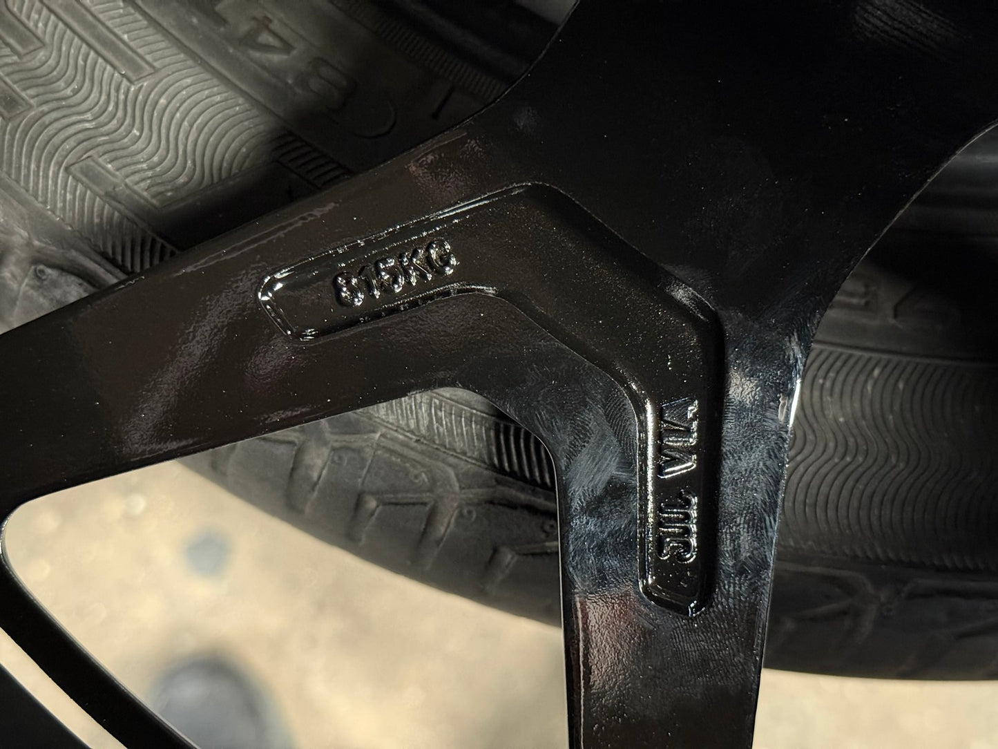 New 19X8.5 ET37 AD Wheel ADF7 Rim (4 wheel) Black Chrome 5X108