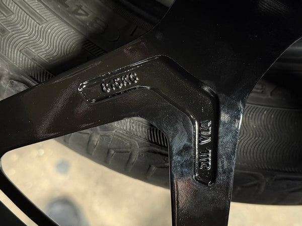 New 19X8.5 ET37 AD Wheel ADF7 Rim (4 wheel) Black Chrome 5X108