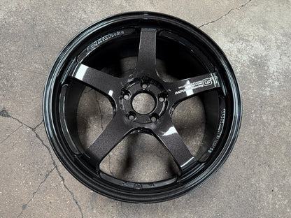 New 19X8.5 ET45 Advan GT Rim (4 wheel) Gloss Black 5X112