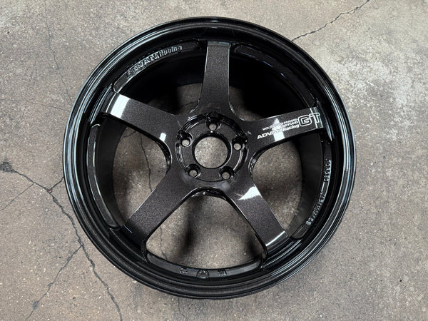 New 19X8.5 ET45 Advan GT Rim (4 wheel) Gloss Black 5X112