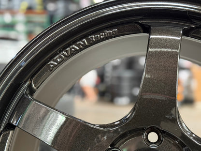 New 19X8.5 ET45 Advan GT Rim (4 wheel) Gloss Black 5X112