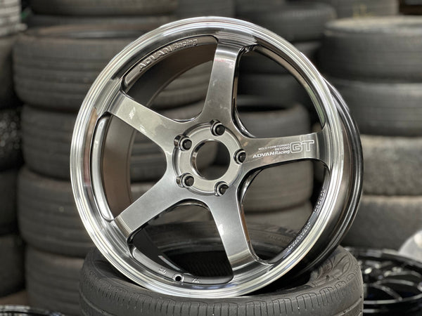 New 19X9.5 ET45 Advan GT Rim (4 wheel) Gloss Gunmetal 5X120