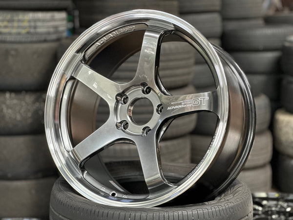 New 19X9.5 ET45 Advan GT Rim (4 wheel) Gloss Gunmetal 5X120