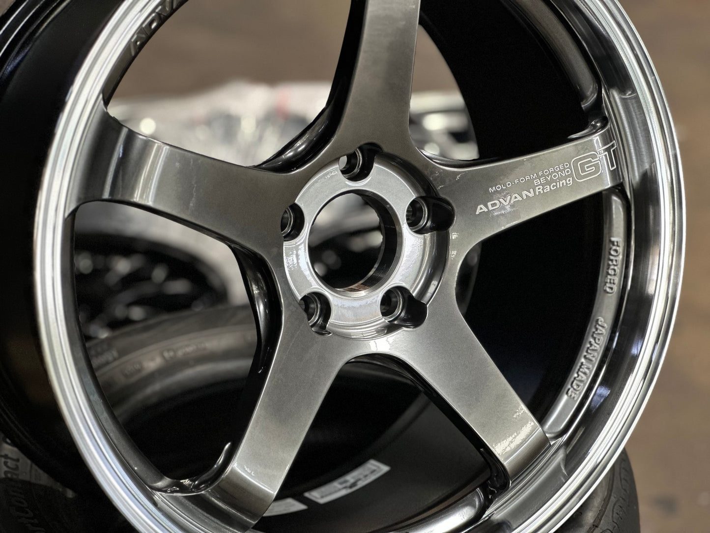 New 19X9.5 ET45 Advan GT Rim (4 wheel) Gloss Gunmetal 5X120