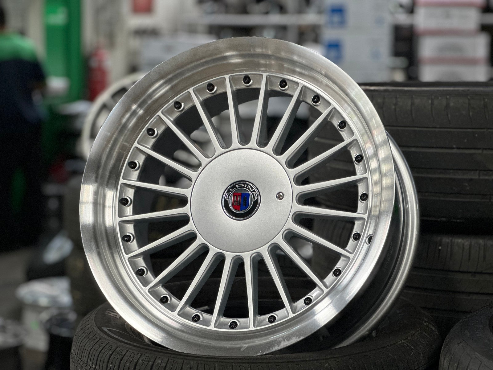 New 17X8 ET20 Alpina Classic Rim (4 wheel) Gloss Silver 5X120 – King of ...