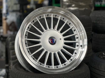 New 17X8 ET20 Alpina Classic Rim (4 wheel) Gloss Silver 5X112