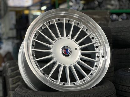 New 17X8 ET20 Alpina Classic Rim (4 wheel) Gloss Silver 5X112
