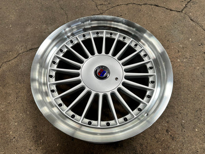 New 17X8 ET20 Alpina Classic Rim (4 wheel) Gloss Silver 5X112