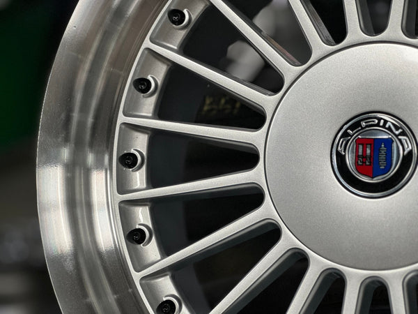 New 17X8 ET20 Alpina Classic Rim (4 wheel) Gloss Silver 5X120