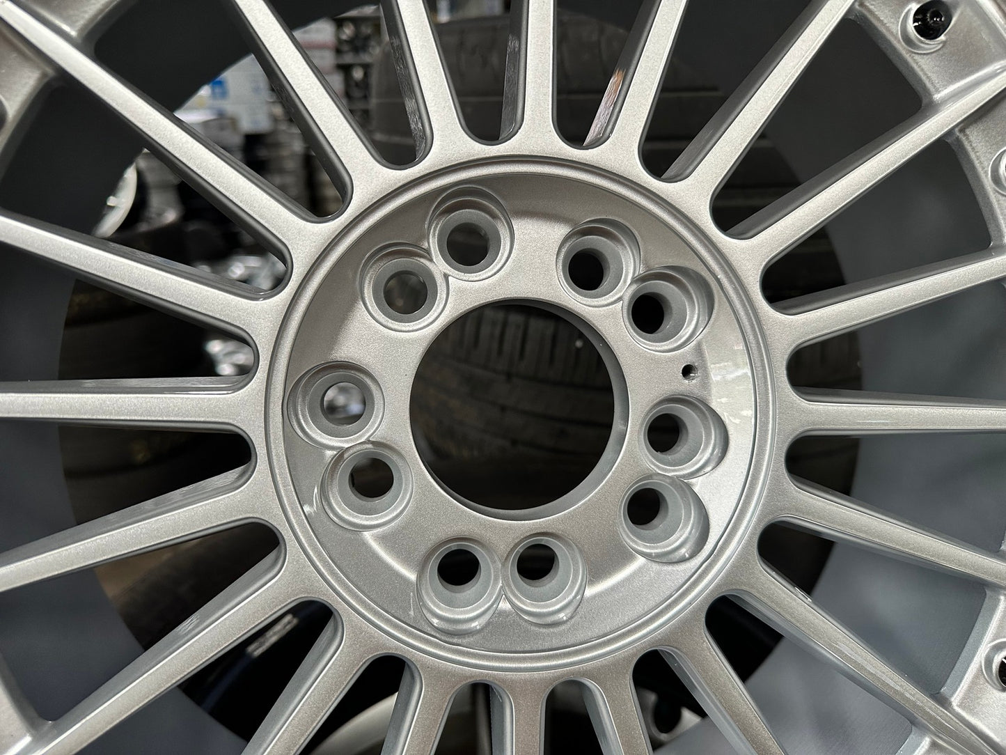 New 17X8 ET20 Alpina Classic Rim (4 wheel) Gloss Silver 5X120