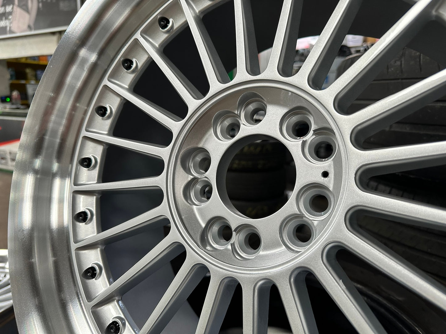 New 17X8 ET20 Alpina Classic Rim (4 wheel) Gloss Silver 5X120