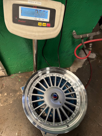 New 17X8 ET20 Alpina Classic Rim (4 wheel) Gloss Silver 4X100