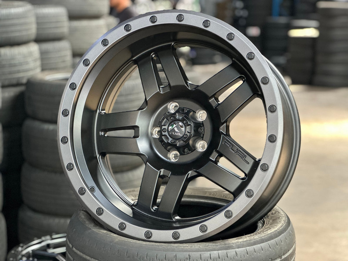 New 20X10 ET-18 Fuel Anza Rim (5 wheel) Matt Black 5X127