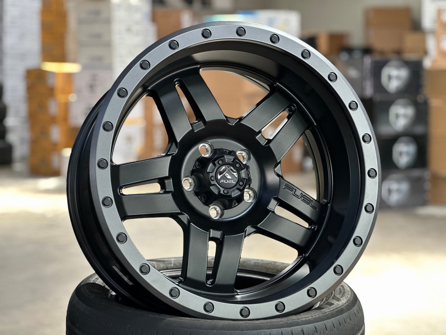 New 20X10 ET-18 Fuel Anza Rim (5 wheel) Matt Black 5X127