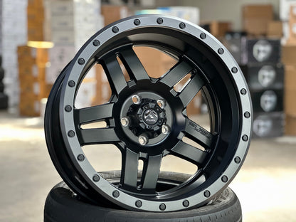 New 20X10 ET-18 Fuel Anza Rim (5 wheel) Matt Black 5X127