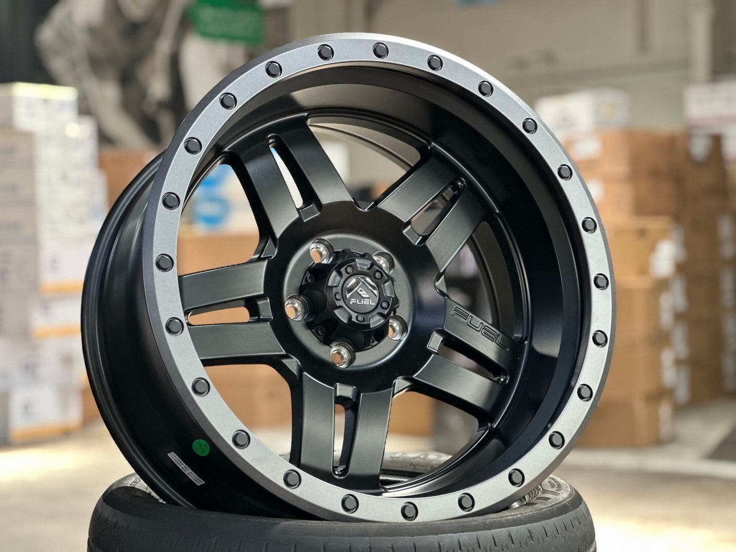 New 20X10 ET-18 Fuel Anza Rim (5 wheel) Matt Black 5X127