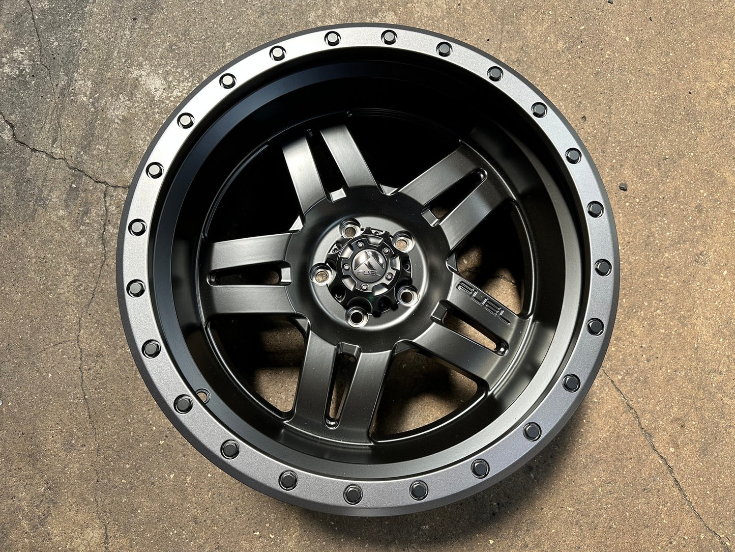 New 20X10 ET-18 Fuel Anza Rim (5 wheel) Matt Black 5X127