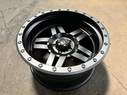New 20X10 ET-18 Fuel Anza Rim (5 wheel) Matt Black 5X127