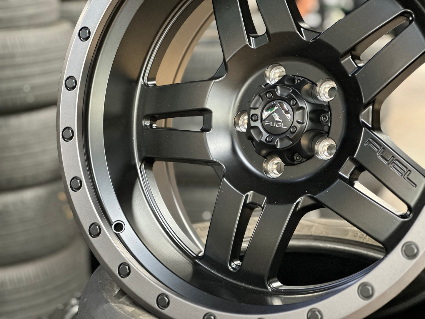 New 20X10 ET-18 Fuel Anza Rim (5 wheel) Matt Black 5X127