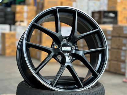 New 19X8.5 ET43 AOW Flow Formed CIR Rim (4 wheel) Matt Black 5X114.3