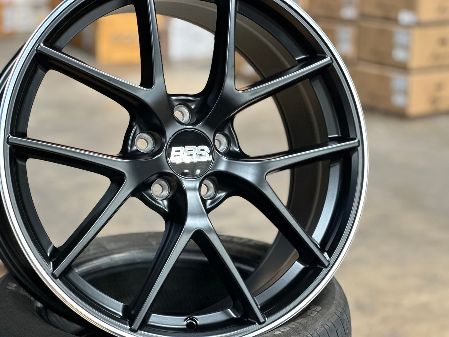New 19X8.5 ET43 AOW Flow Formed CIR Rim (4 wheel) Matt Black 5X114.3