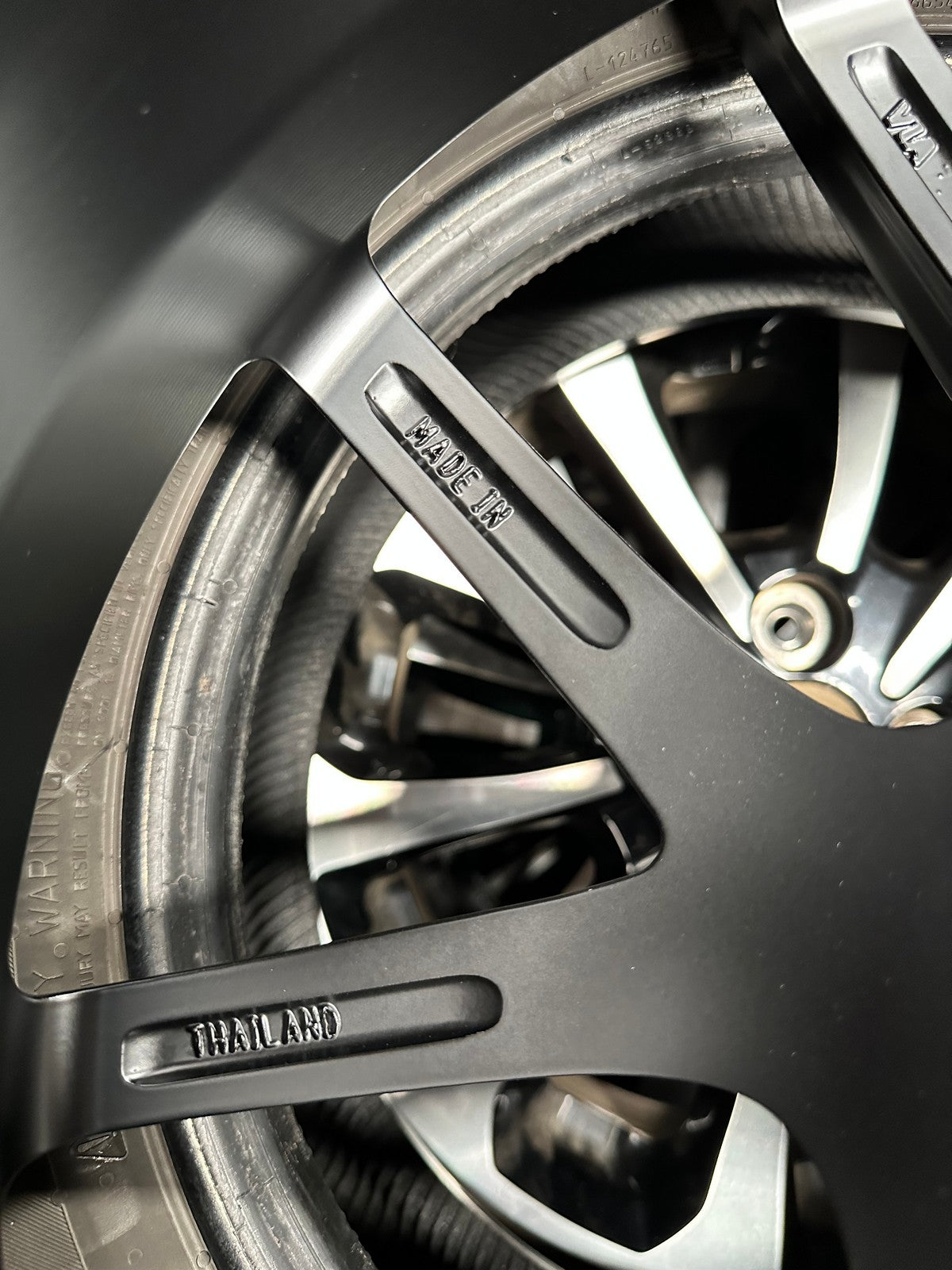 New 19X8.5 ET43 AOW Flow Formed CIR Rim (4 wheel) Matt Black 5X112