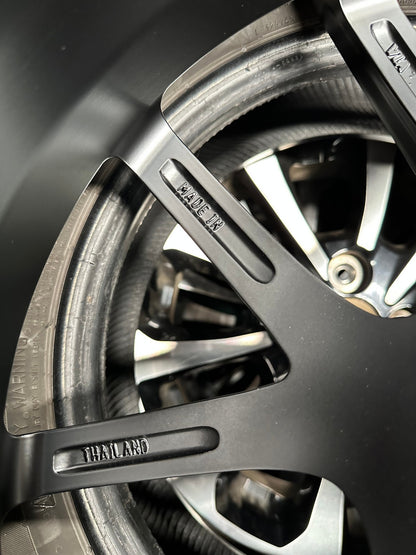 New 19X8.5 ET43 AOW Flow Formed CIR Rim (4 wheel) Matt Black 5X112