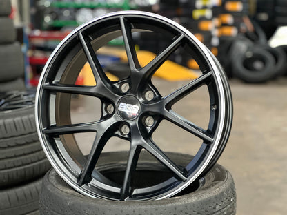 New 19X8.5 ET40 AOW Flow Formed CIR Rim (4 wheel) Matt Black 5X120