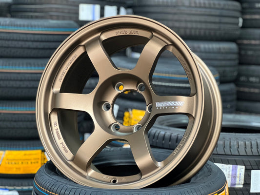 New 18X9 ET0 AOW Flow Formed TE37L Rim (4 wheel) Matt Bronze 6X139.7