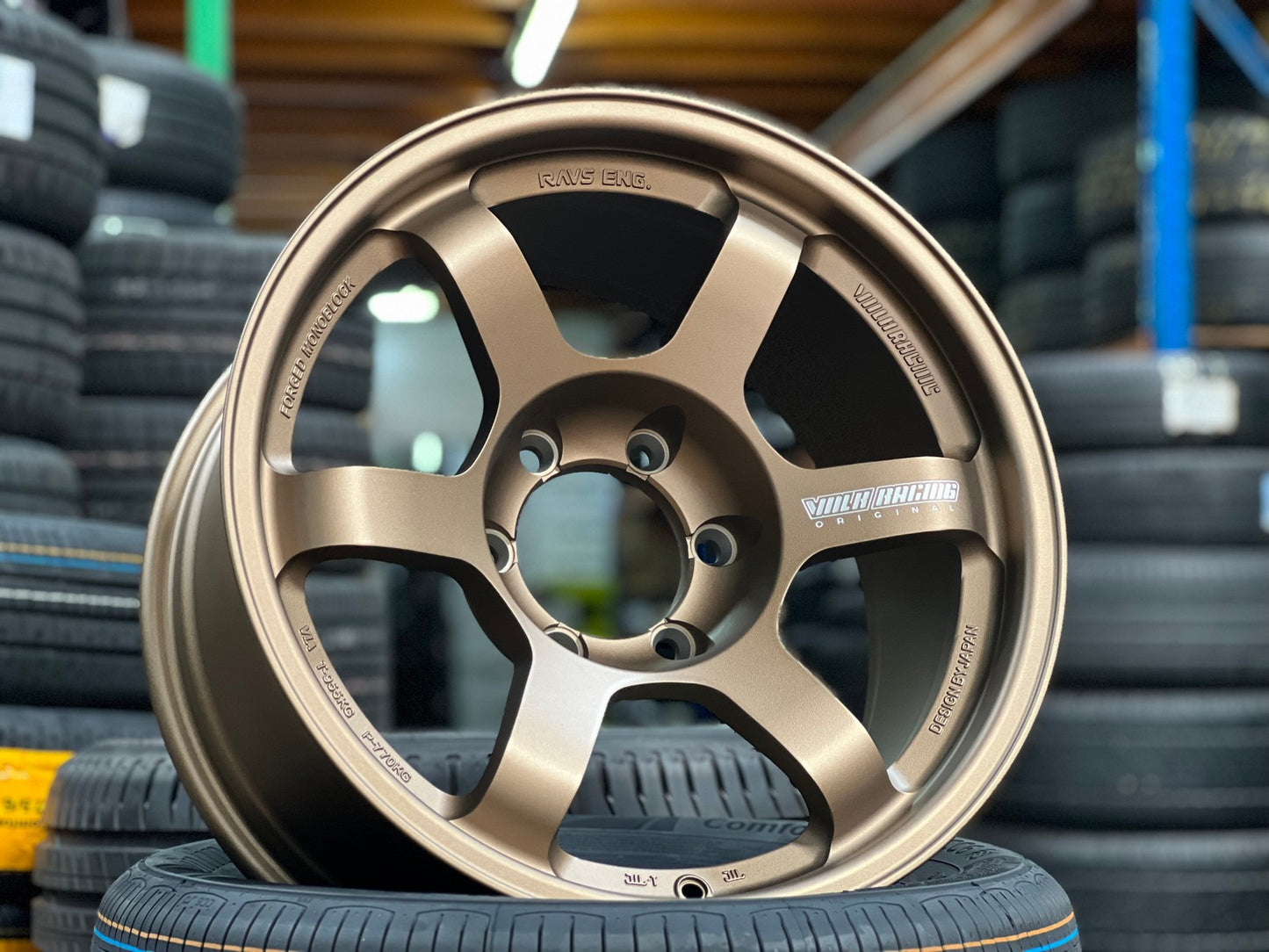 New 18X9 ET0 AOW Flow Formed TE37L Rim (4 wheel) Matt Bronze 6X139.7