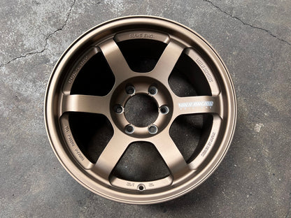 New 18X9 ET0 AOW Flow Formed TE37L Rim (4 wheel) Matt Bronze 6X139.7