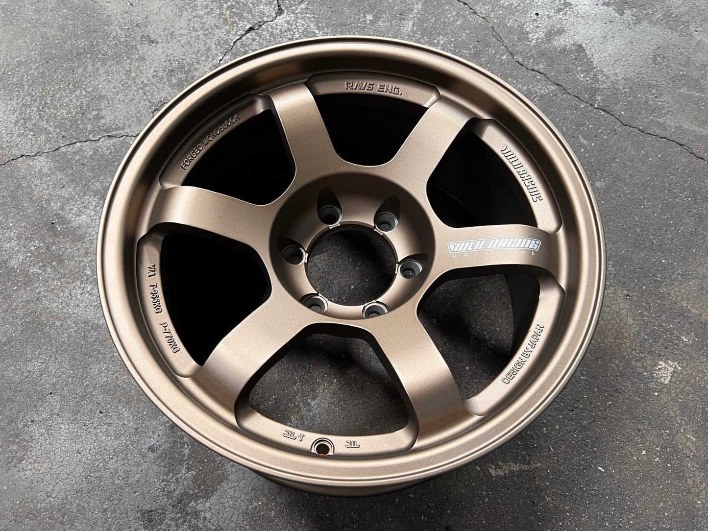 New 18X9 ET0 AOW Flow Formed TE37L Rim (4 wheel) Matt Bronze 6X139.7