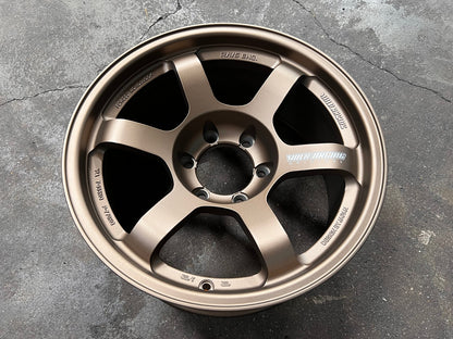 New 18X9 ET0 AOW Flow Formed TE37L Rim (4 wheel) Matt Bronze 6X139.7