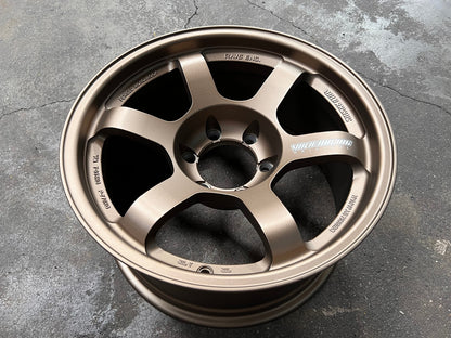 New 18X9 ET0 AOW Flow Formed TE37L Rim (4 wheel) Matt Bronze 6X139.7