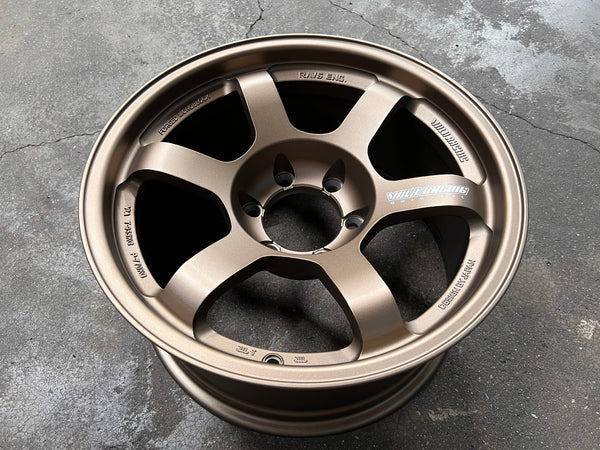 New 18X9 ET0 AOW Flow Formed TE37L Rim (4 wheel) Matt Bronze 6X139.7