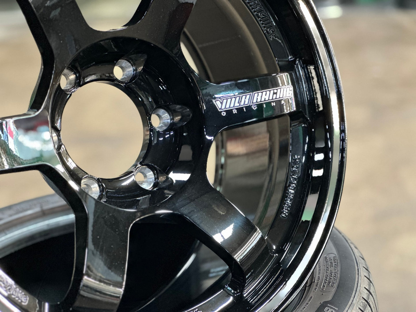 New 18X9 ET0 AOW Flow Formed TE37L Rim (4 wheel) Gloss Black 6X139.7