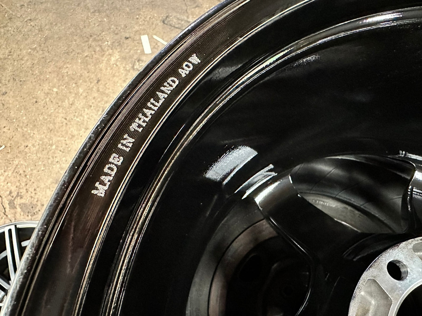 New 18X9 ET0 AOW Flow Formed TE37L Rim (4 wheel) Gloss Black 6X139.7