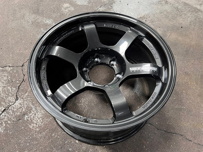 New 18X9 ET0 AOW Flow Formed TE37L Rim (4 wheel) Gloss Gunmetal 6X139.7