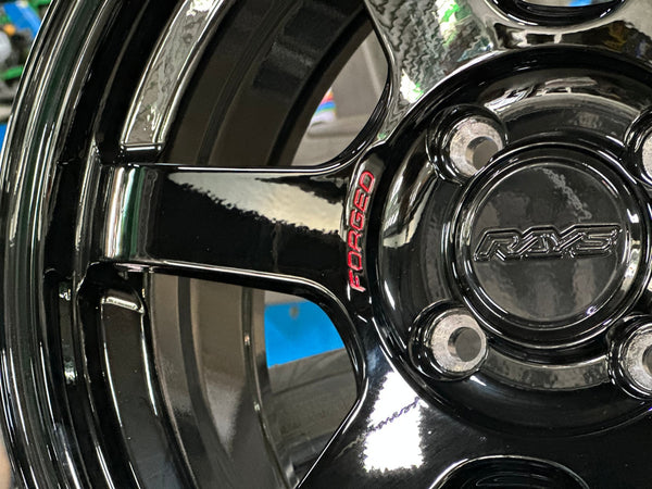 New 15X7 ET35 AOW 11 Flow Formed TE37 Rim (4 wheel) Gloss Black 4X100