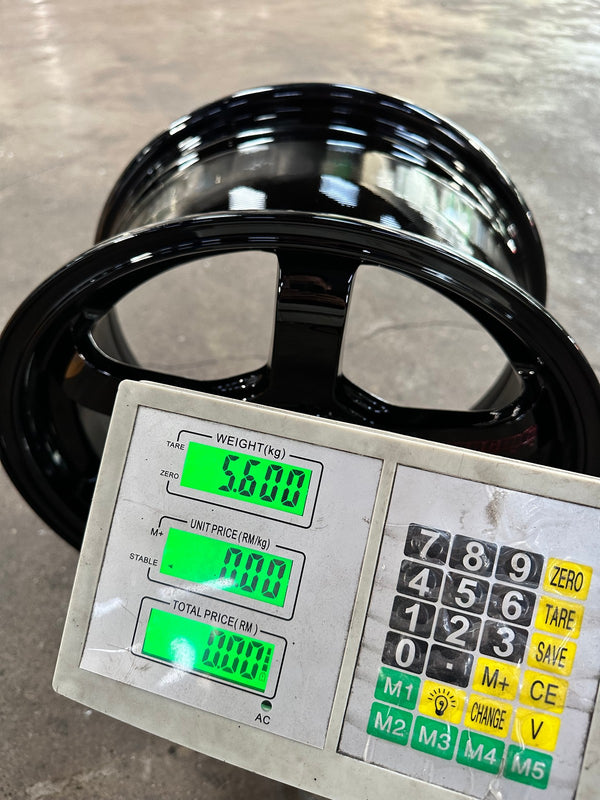 New 15X7 ET35 AOW 11 Flow Formed TE37 Rim (4 wheel) Gloss Black 4X100