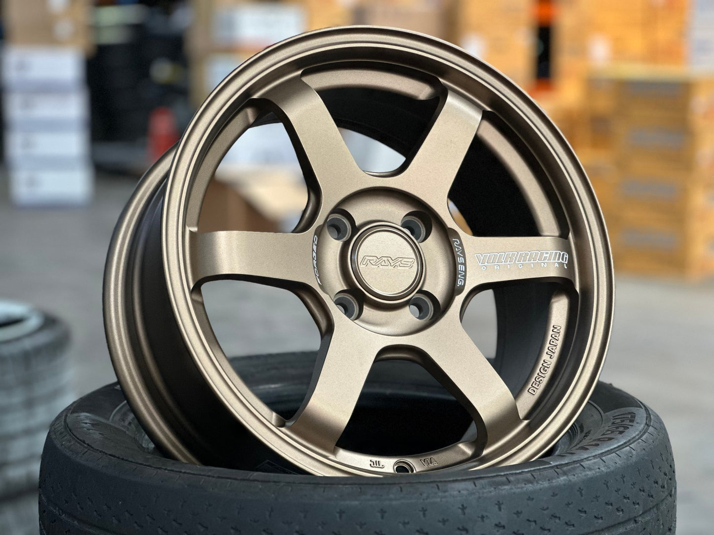 New 15X7 ET35 AOW 11 Flow Formed TE37 Rim (4 wheel) Matt Bronze 4X100