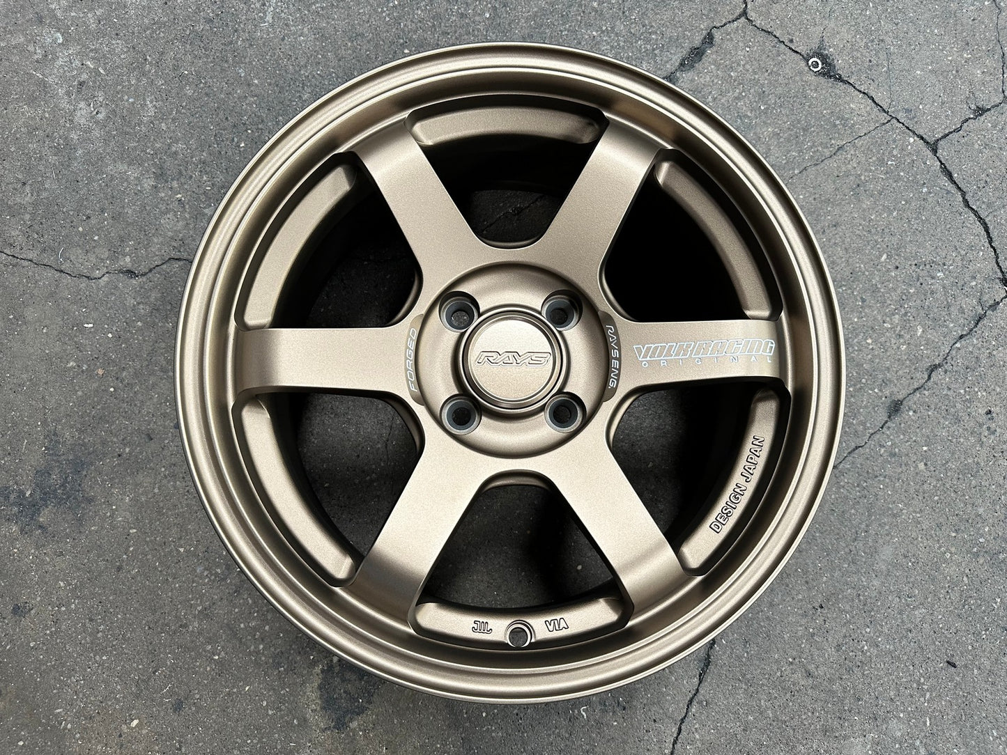 New 15X7 ET35 AOW 11 Flow Formed TE37 Rim (4 wheel) Matt Bronze 4X100