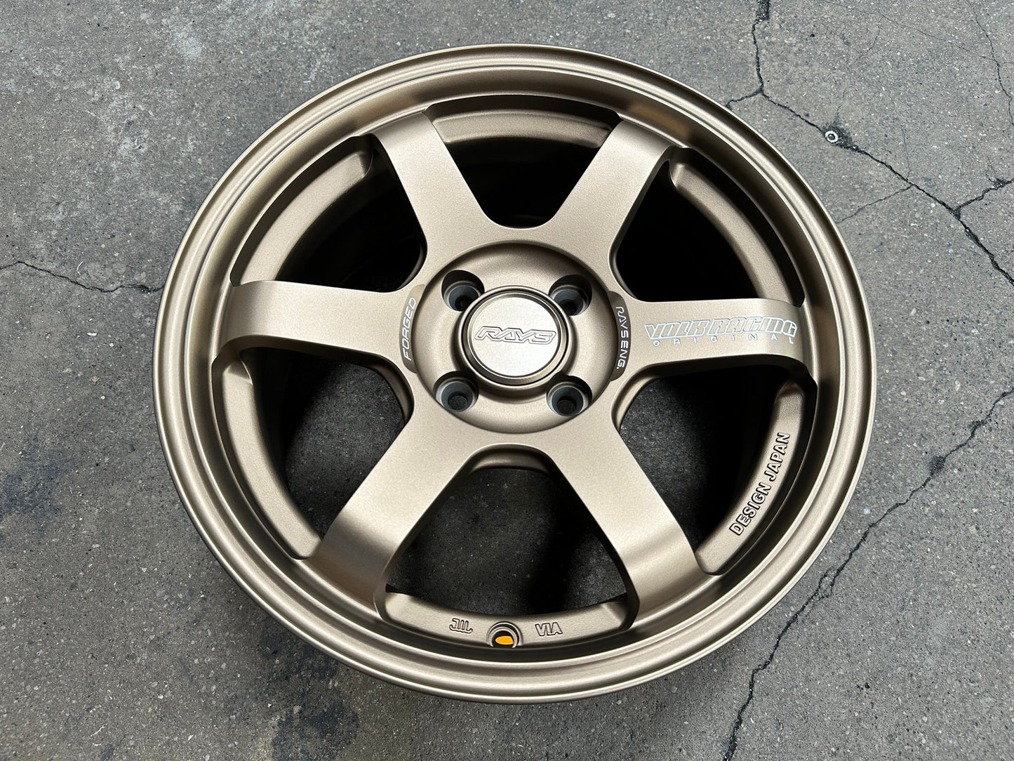 New 15X7 ET35 AOW 11 Flow Formed TE37 Rim (4 wheel) Matt Bronze 4X100