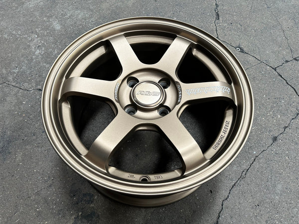 New 15X7 ET35 AOW 11 Flow Formed TE37 Rim (4 wheel) Matt Bronze 4X100